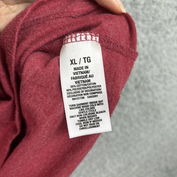 Aeropostale Shirt Men Size XL Red Aero NYC USA Est 1987 Short Sleeve Crew Neck - Picture 6 of 12